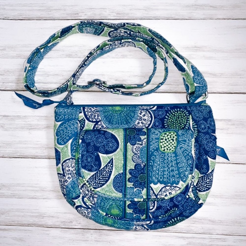 Vera Bradley Blue/Green Purse, NWOT